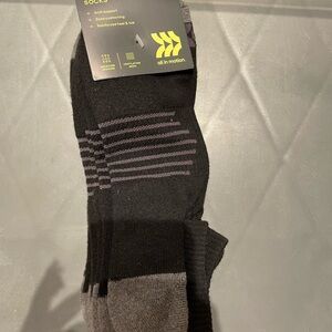 All in Motion Men's Big&Tall Athletic Socks 6pk Shoe Size 12-15 New